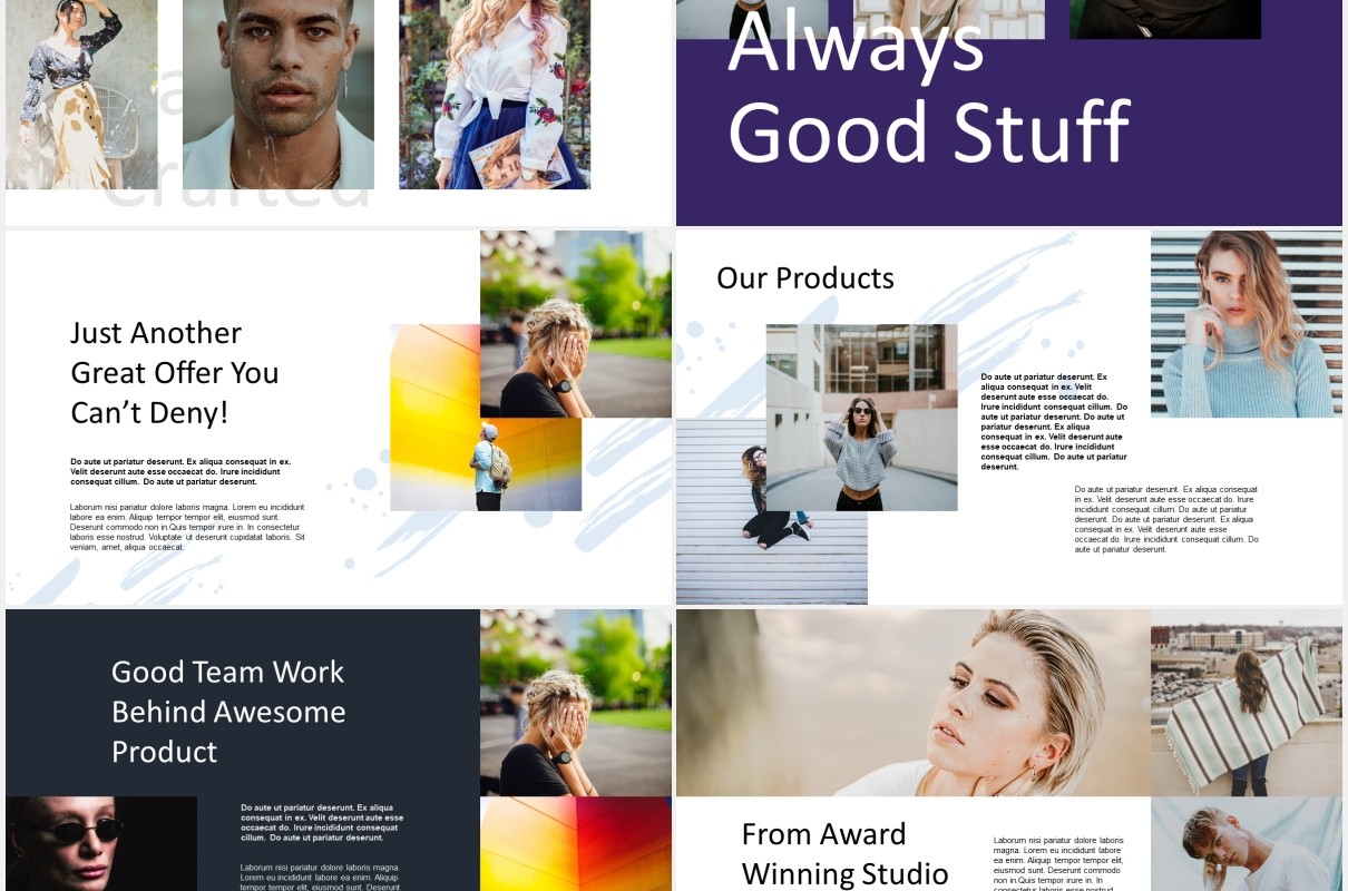 创意公司宣传介绍PPT模板melvia creative portfolio powerpoint template