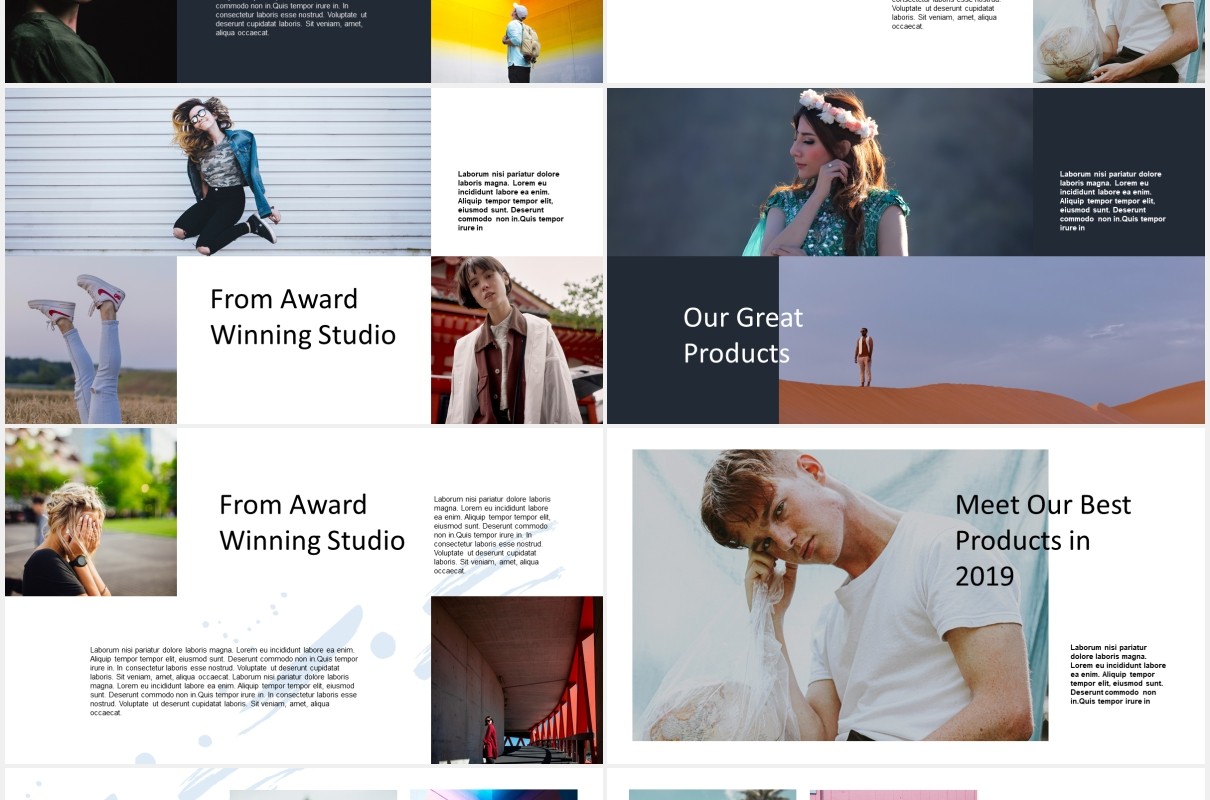 创意公司宣传介绍PPT模板melvia creative portfolio powerpoint template