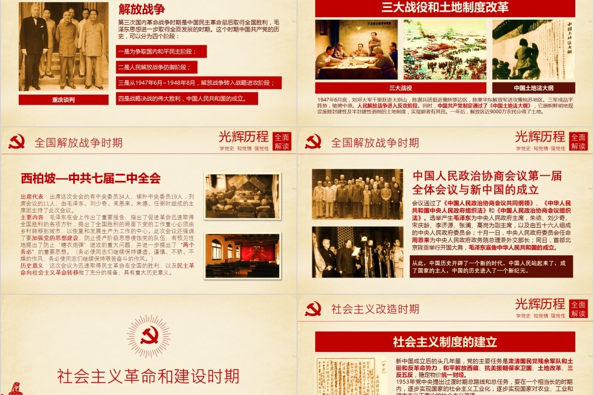 中国共产党党史党课红船精神PPT模板