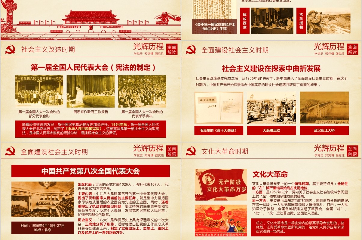 中国共产党党史党课红船精神PPT模板