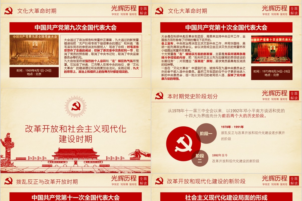 中国共产党党史党课红船精神PPT模板