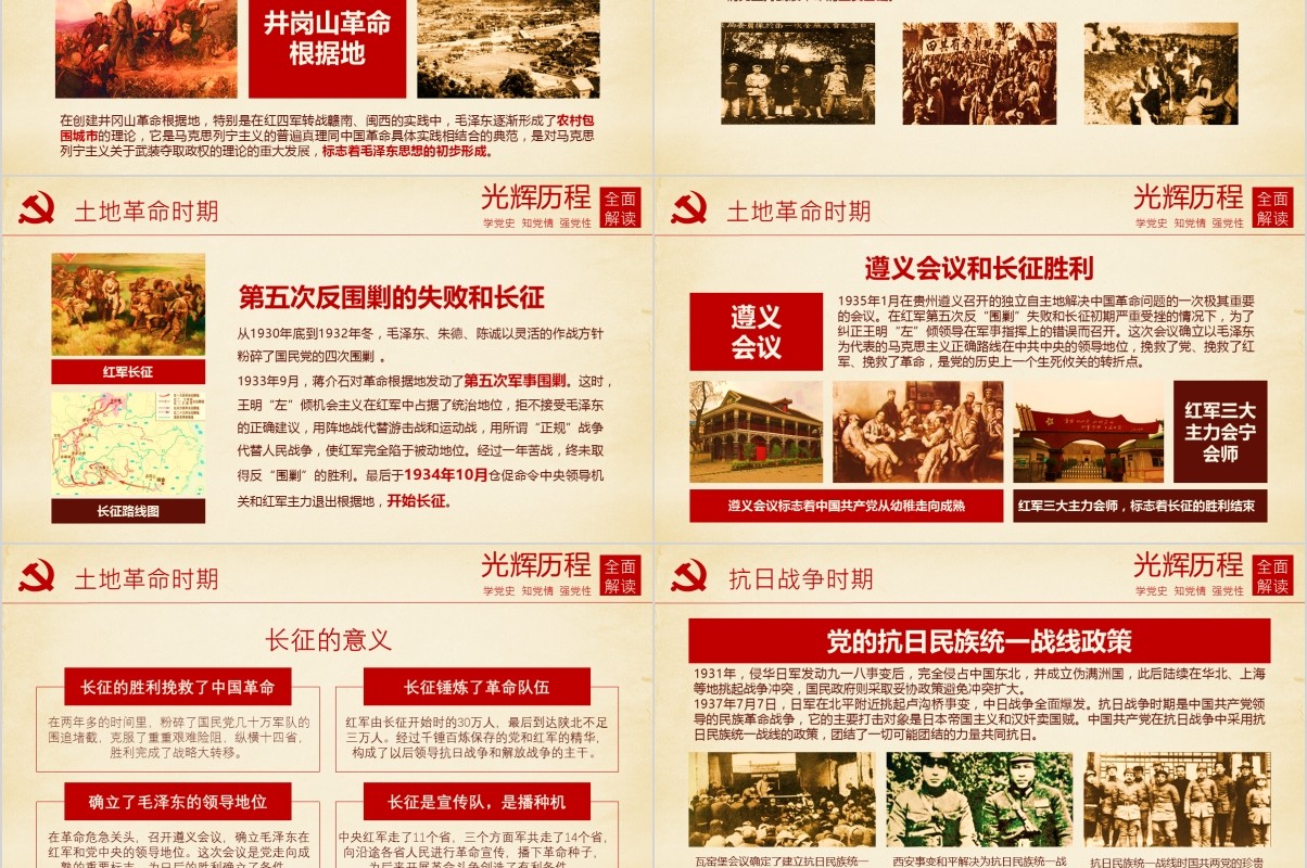 中国共产党党史党课红船精神PPT模板