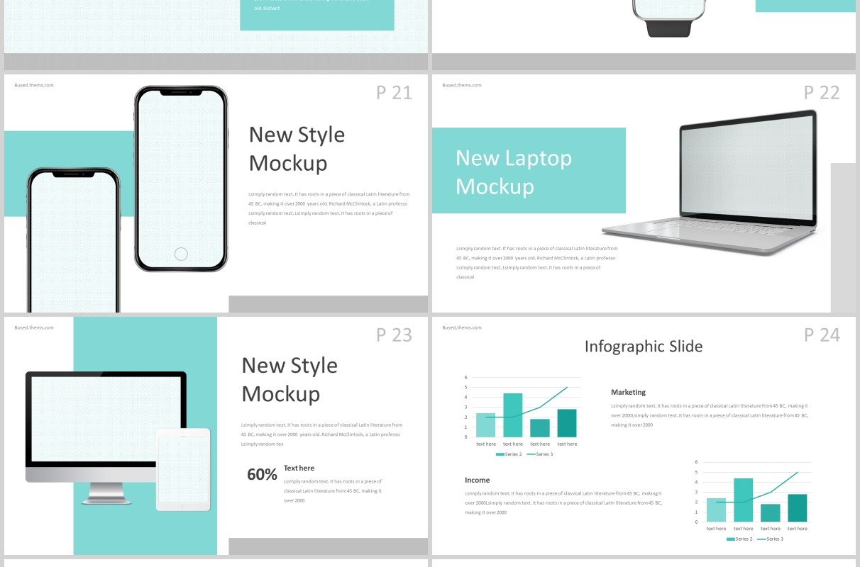 个人简历求职竞聘PPT版式设计模板Bused - Powerpoint Template