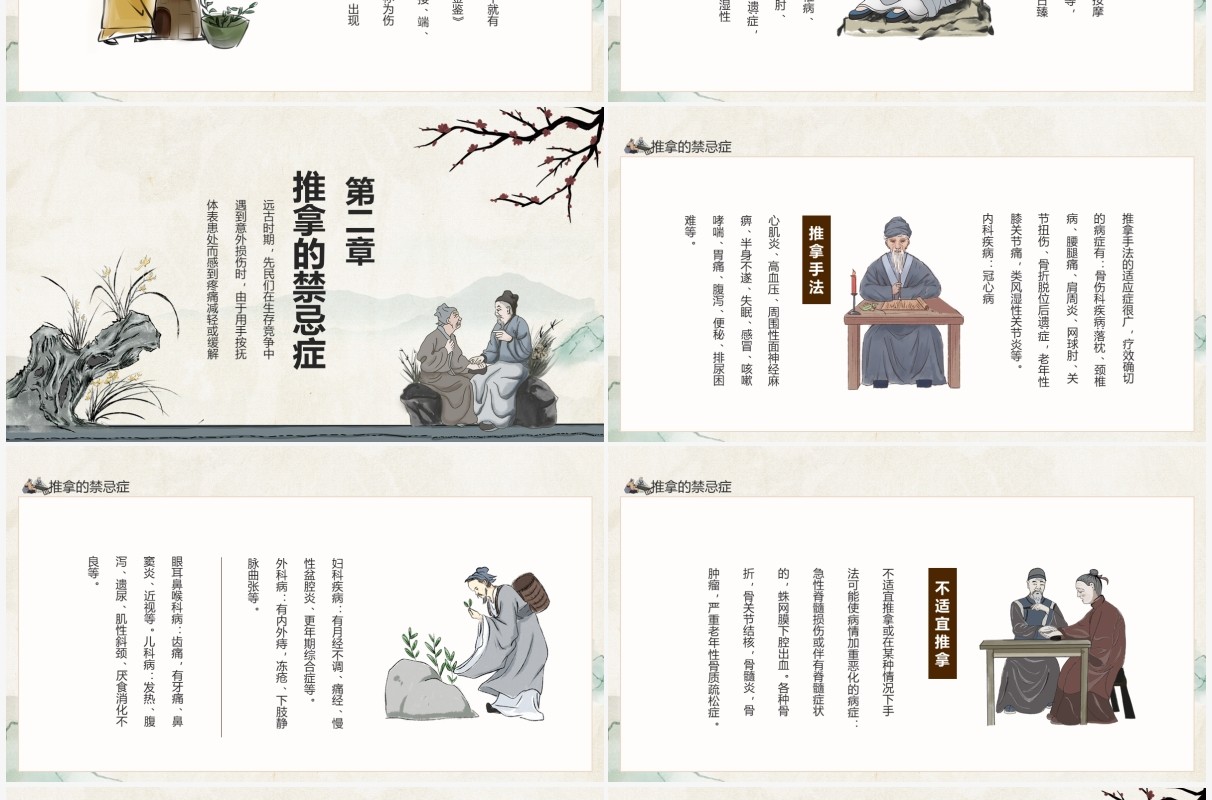 中医推拿弘扬中国国粹传承中医文化动态PPT模板
