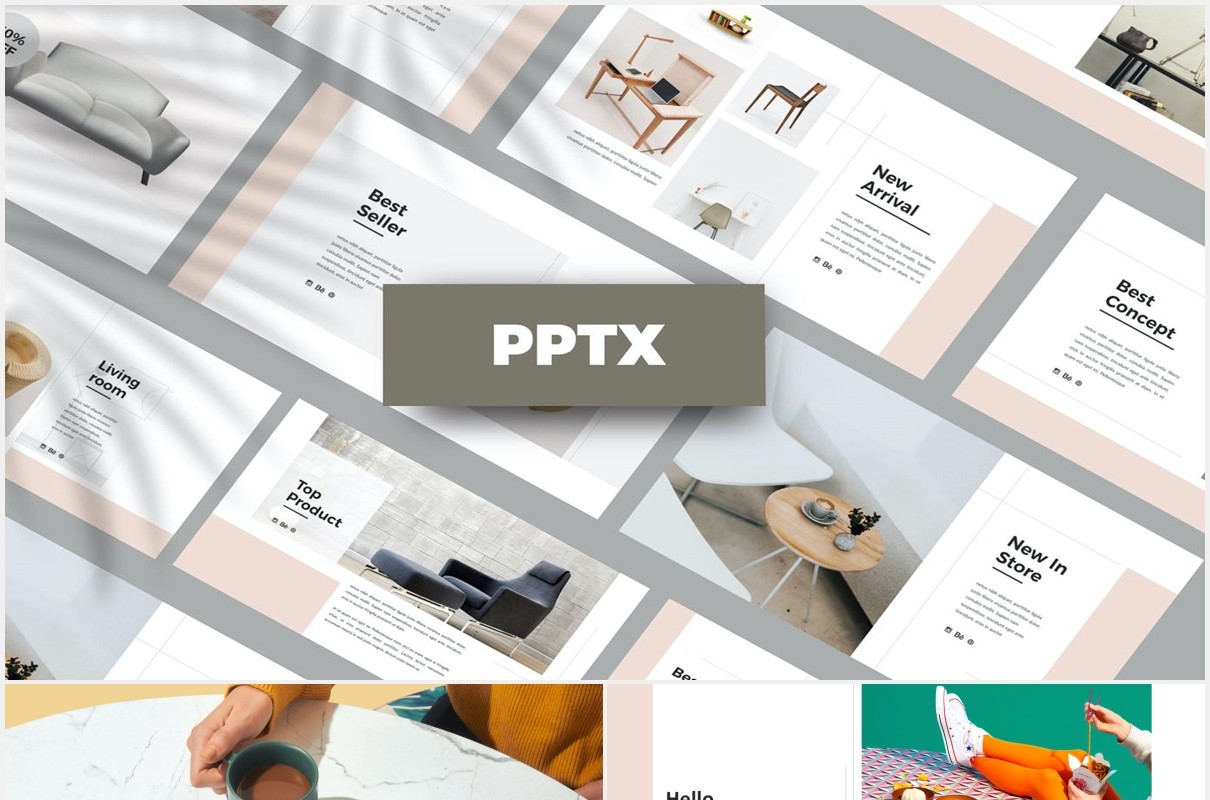 家居家具产品图片展示PPT模板Cloude - Powerpoint Template