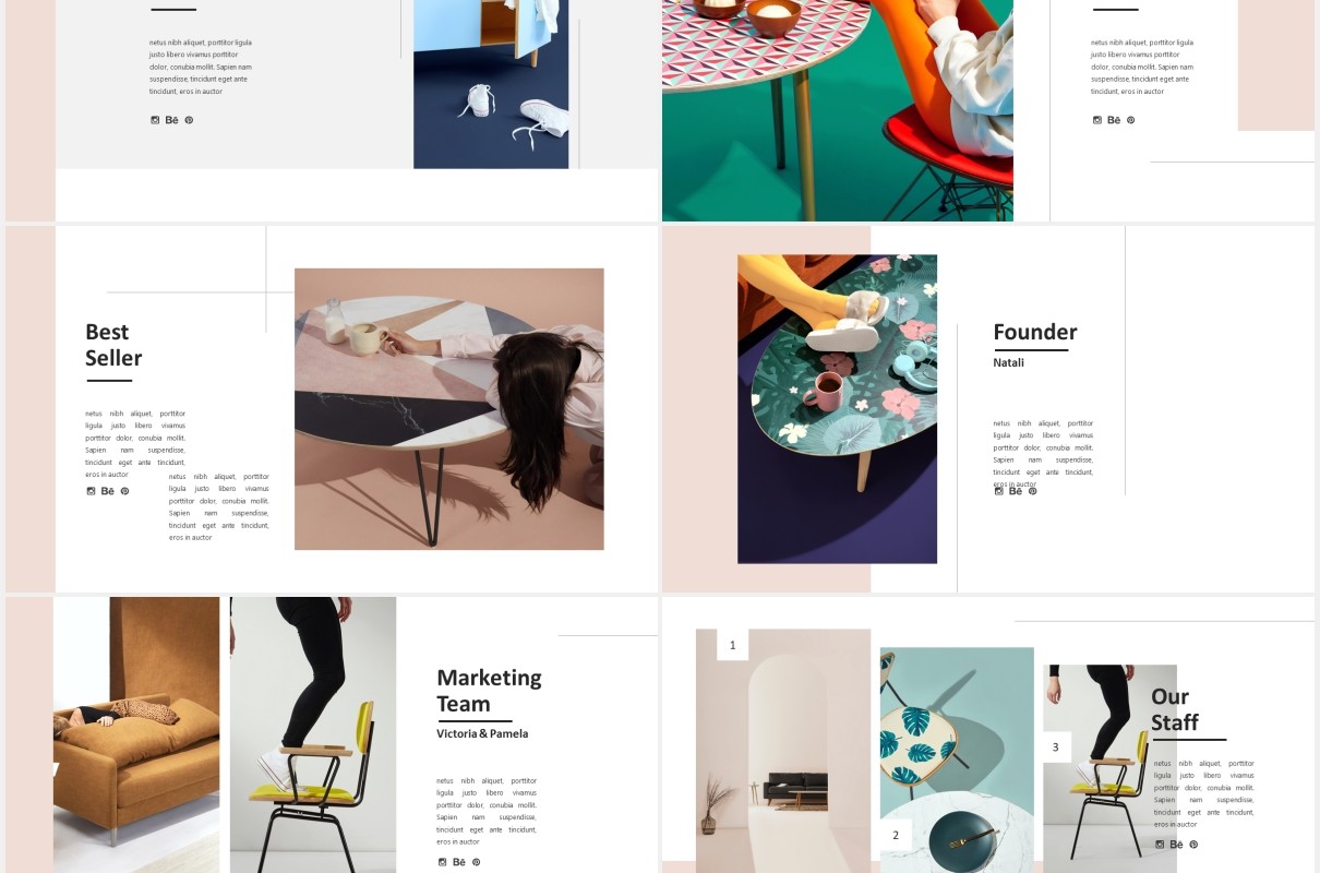 家居家具产品图片展示PPT模板Cloude - Powerpoint Template