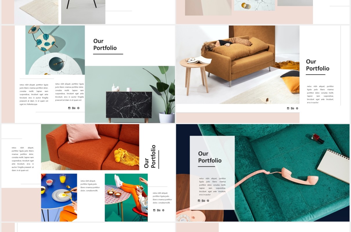 家居家具产品图片展示PPT模板Cloude - Powerpoint Template