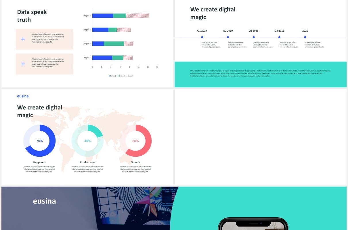 商务公司宣传介绍PPT模板eusin corporate theme powerpoint template
