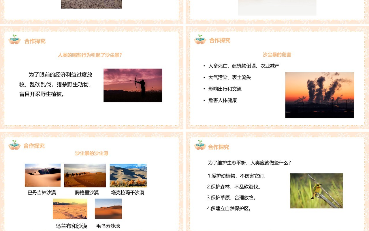 教科版五年级科学上册维护生态平衡PPT模板