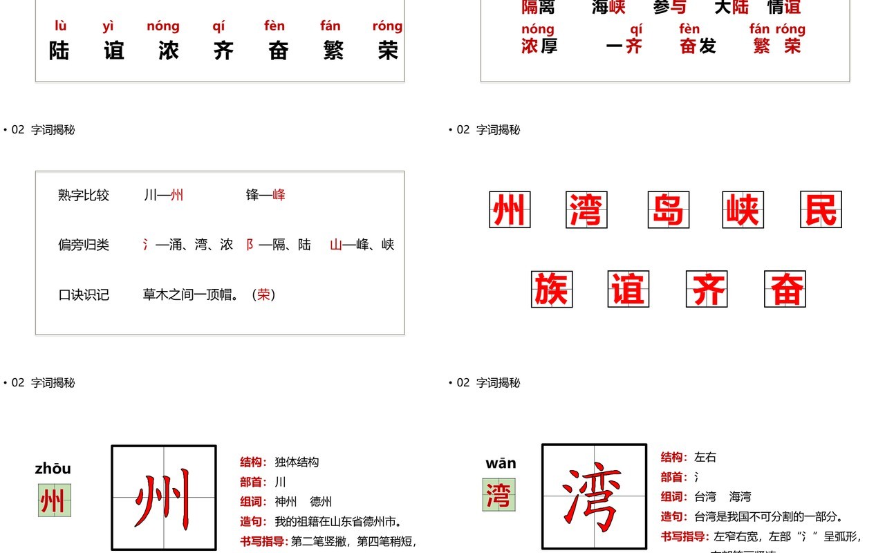 部编版二年级语文下册神州谣课件PPT模板