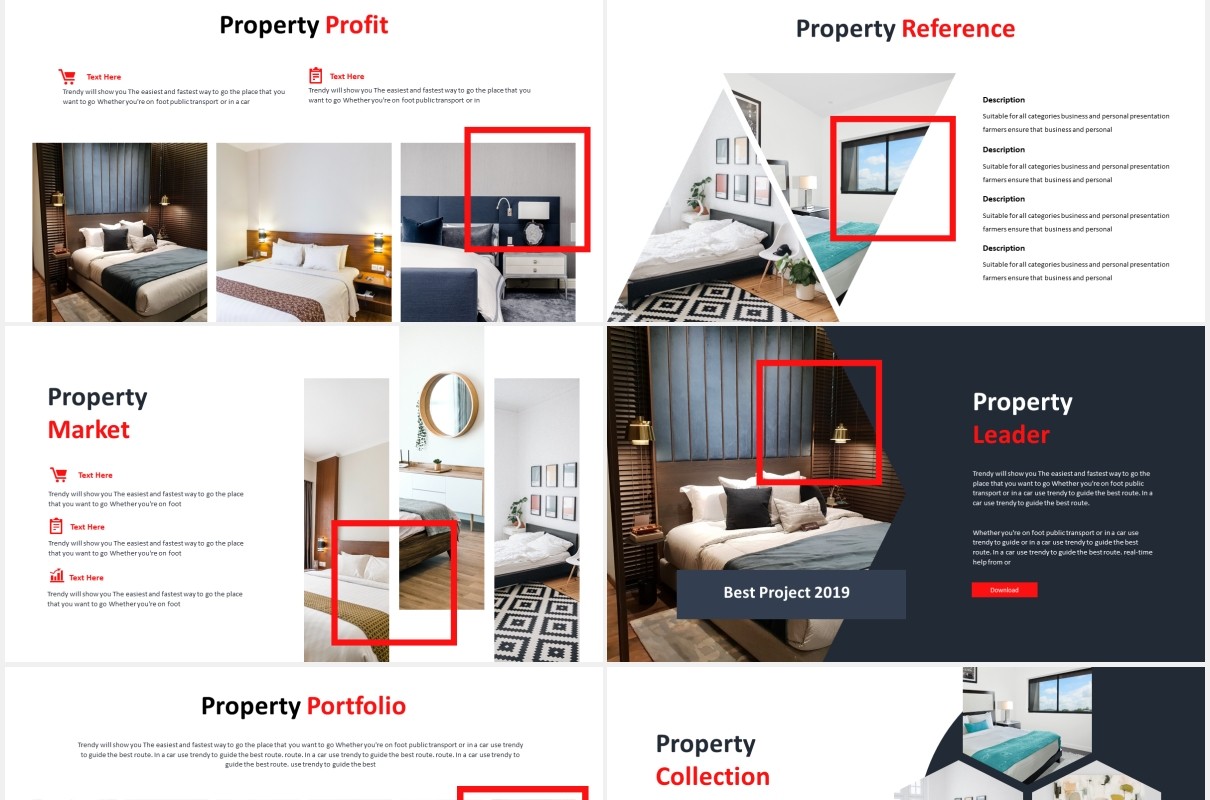 家居产品展示图片排版PPT国外模板Propenight - Powerpoint Template