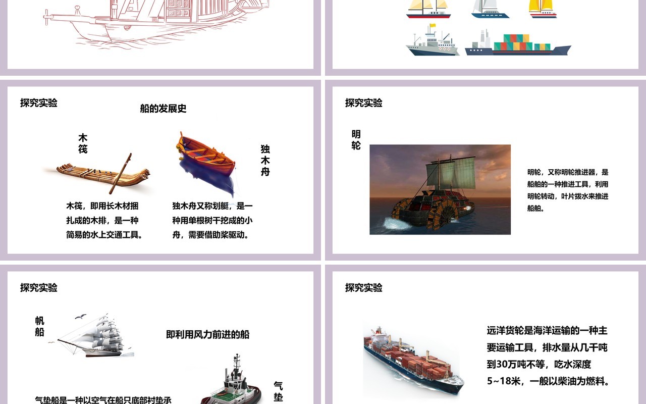 教科版五年级科学下册造一艘小船课件PPT模板