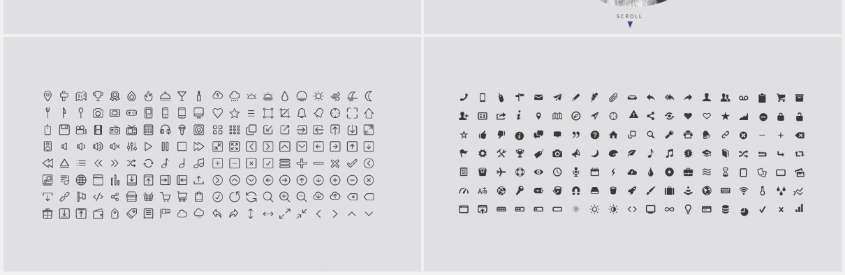 创意作品图片展示PPT模板GREY - Powerpoint
