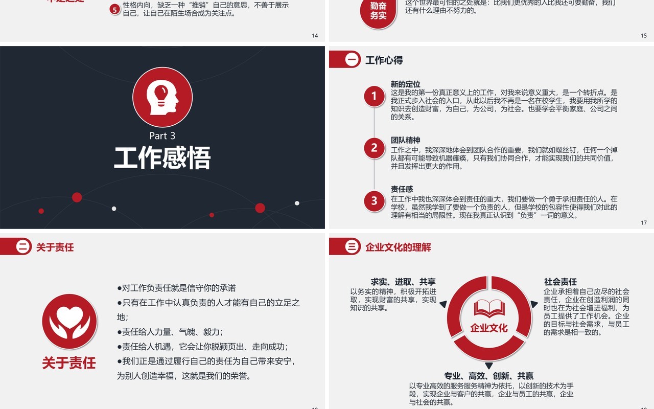 程序员转正述职报告PPT模板