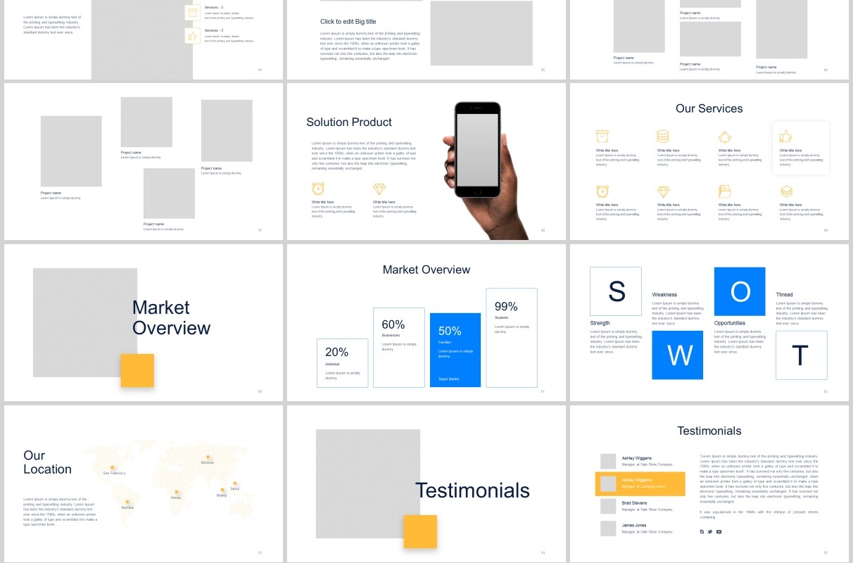 商业计划PPT模板图片排版KEY模板Business Plan Powerpoint Template