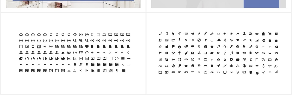 简约设计师作品展示PPT模板MNML - Stylist Powerpoint