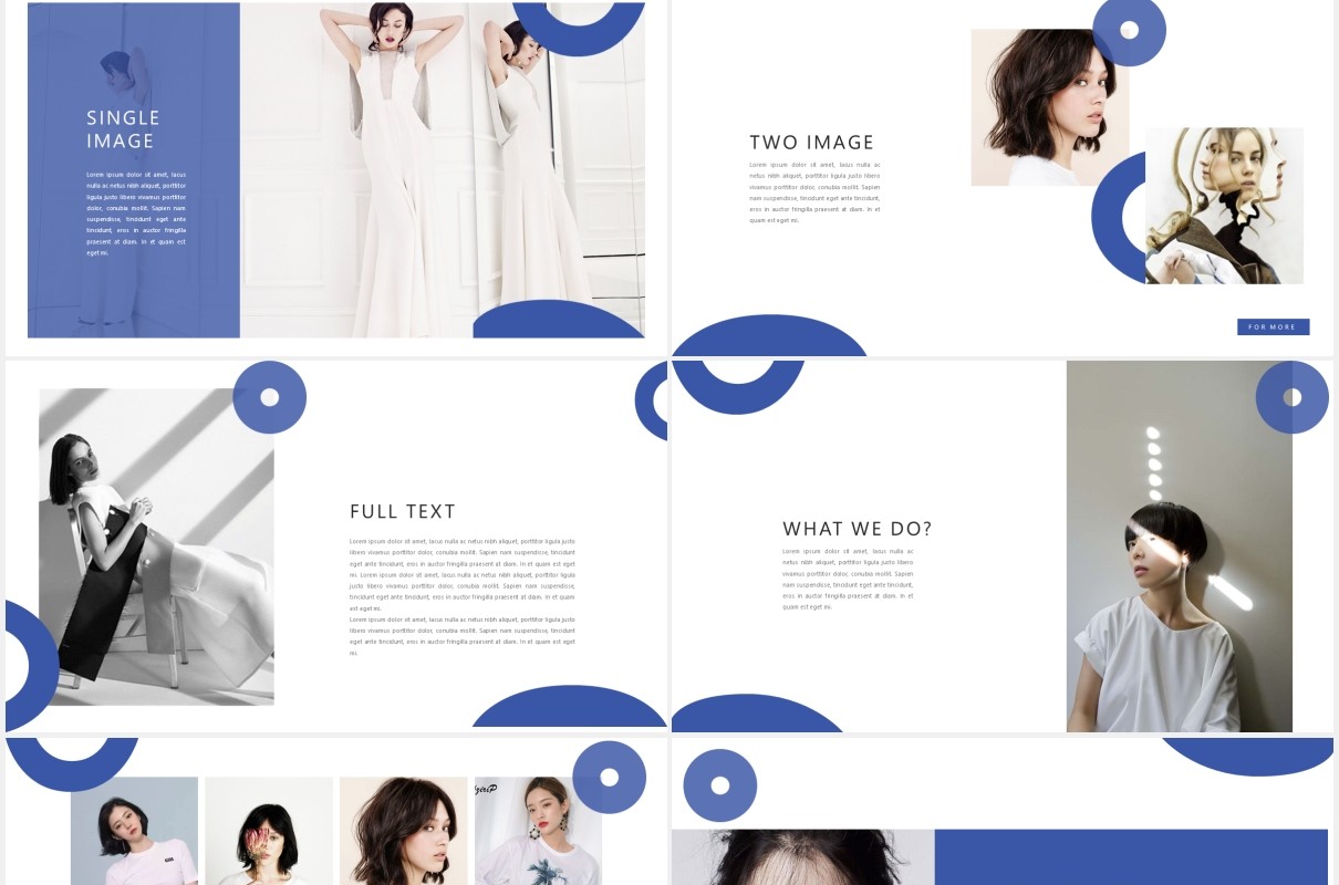 简约设计师作品展示PPT模板MNML - Stylist Powerpoint