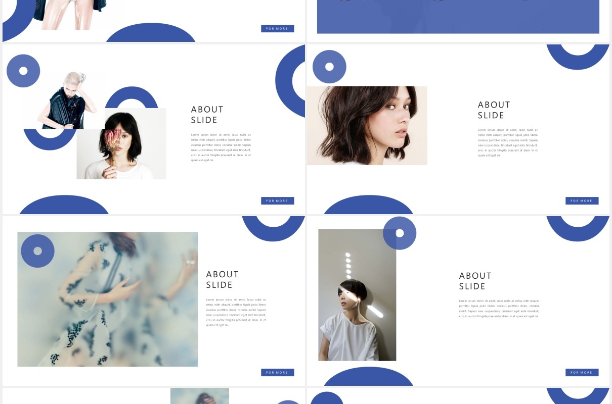 简约设计师作品展示PPT模板MNML - Stylist Powerpoint