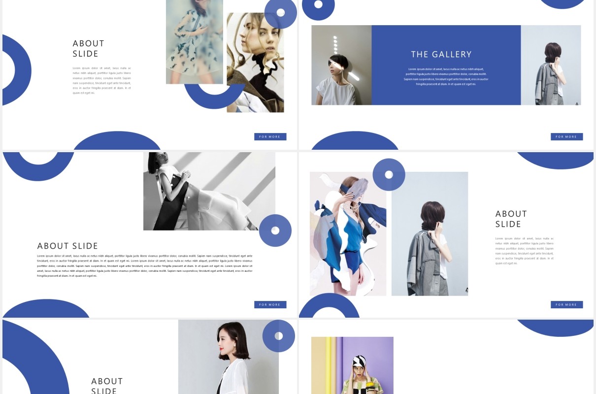 简约设计师作品展示PPT模板MNML - Stylist Powerpoint