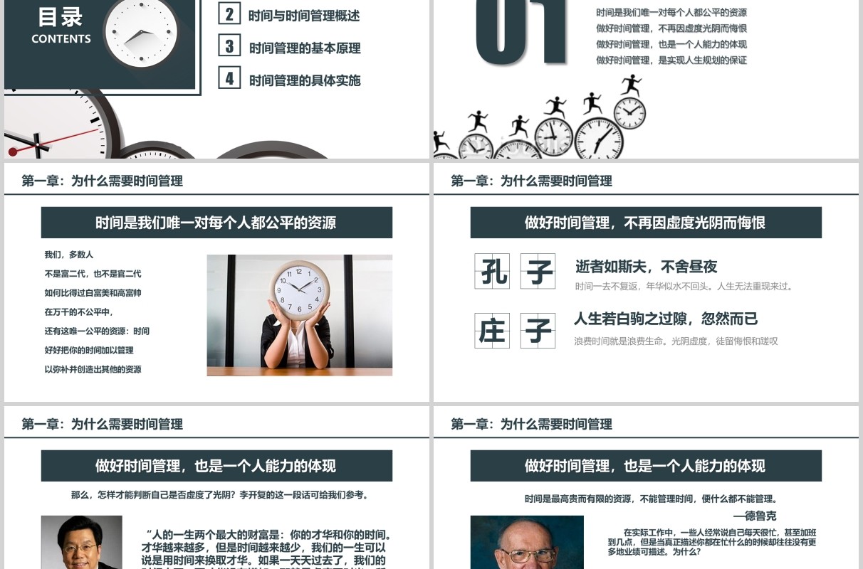 企业员工BP课件时间管理培训PPT模板