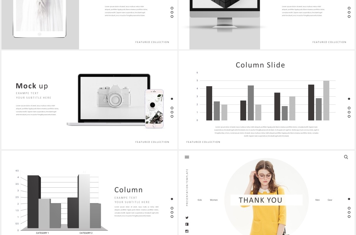 简约简洁工作展示PPT模板Clean powerpoint