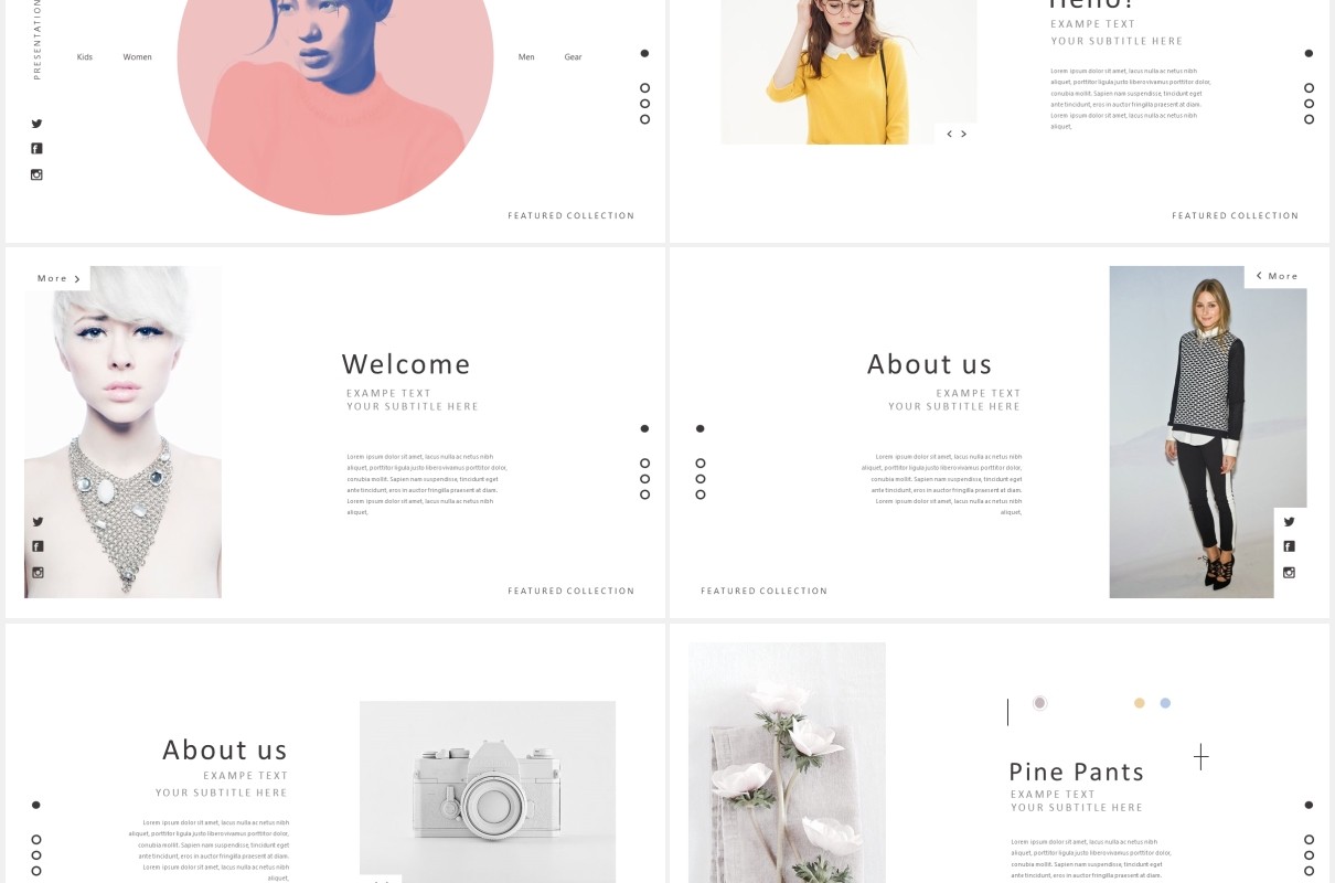 简约简洁工作展示PPT模板Clean powerpoint