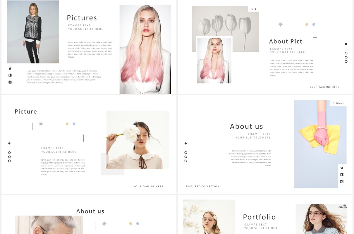 简约简洁工作展示PPT模板Clean powerpoint