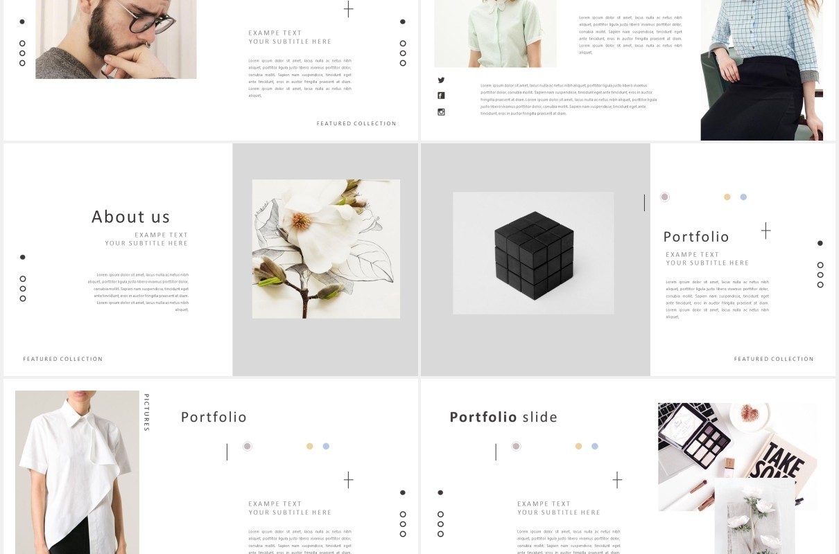 简约简洁工作展示PPT模板Clean powerpoint