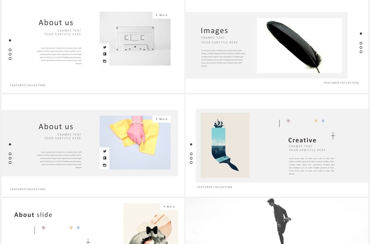 简约简洁工作展示PPT模板Clean powerpoint