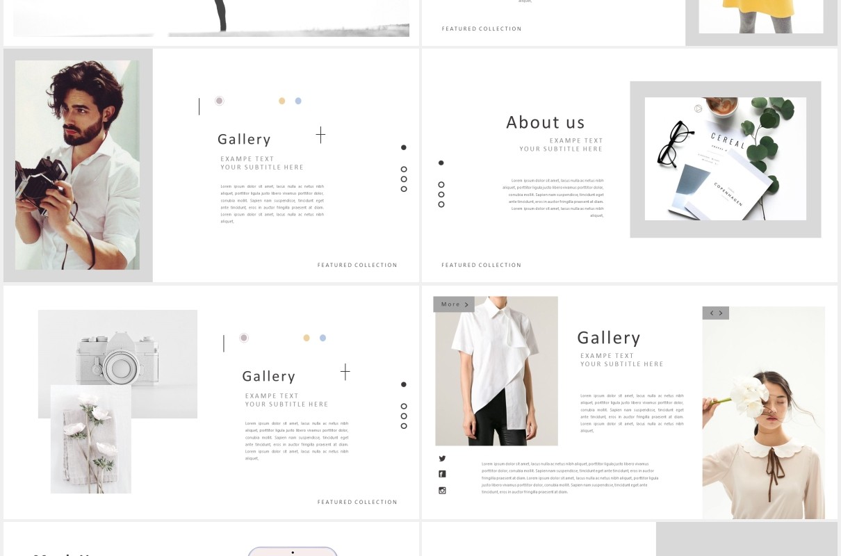 简约简洁工作展示PPT模板Clean powerpoint