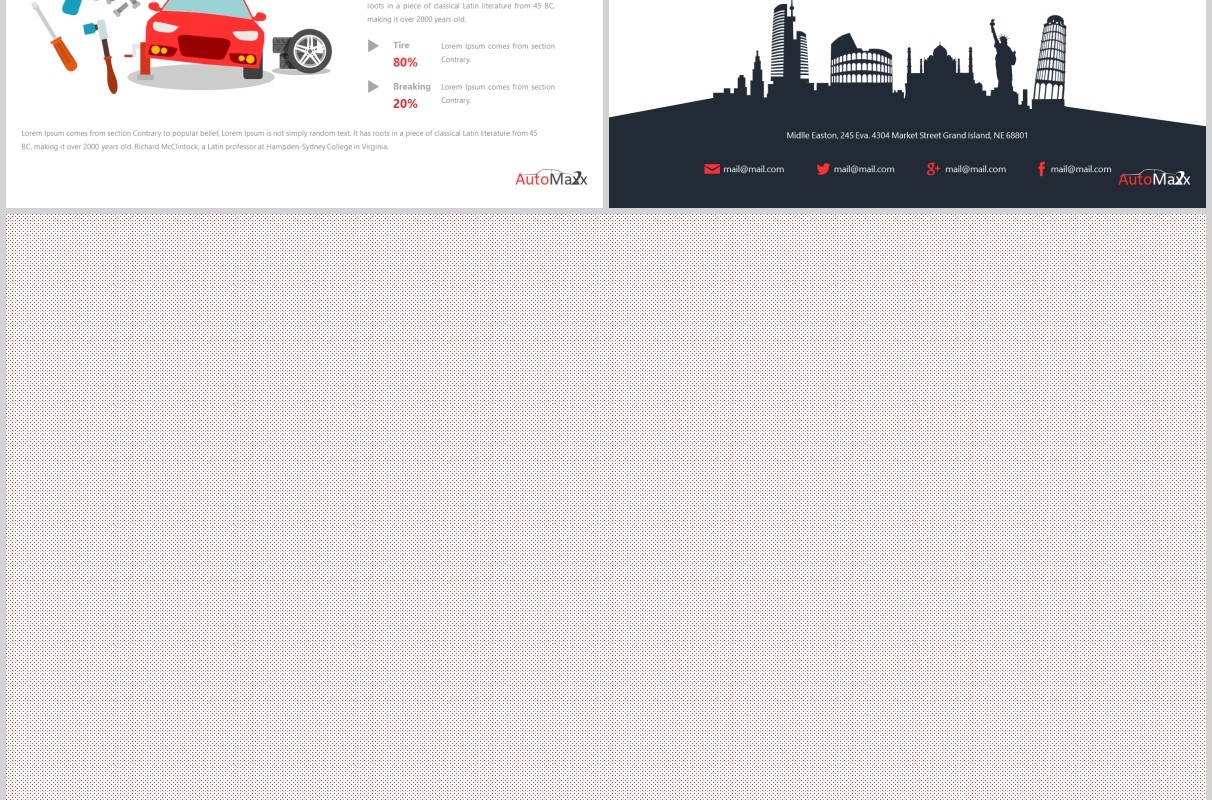 汽车工作介绍项目策划PPT模板版式设计Automaxx Powerpoint Template