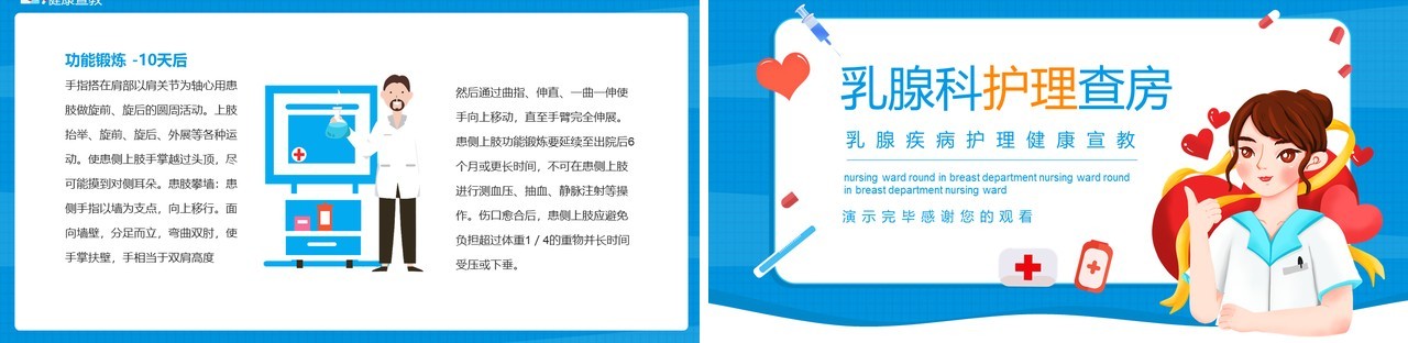 乳腺科护理查房乳腺疾病护理健康宣教动态PPT模板