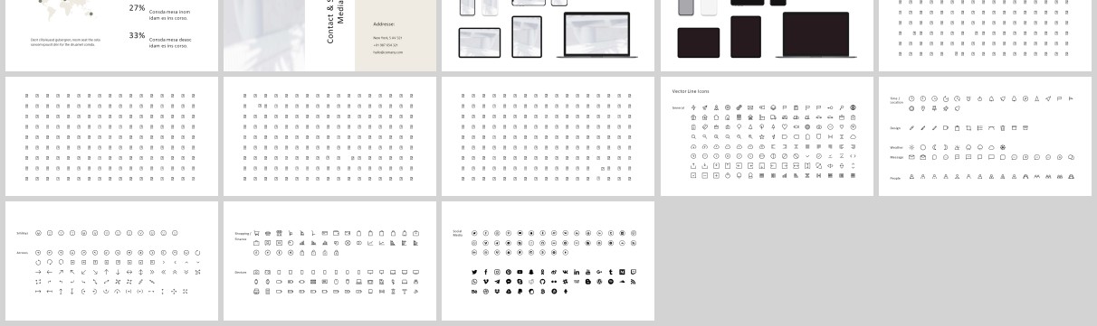 简洁简约KEY模板PPT模板LORA_Powerpoint Keynote