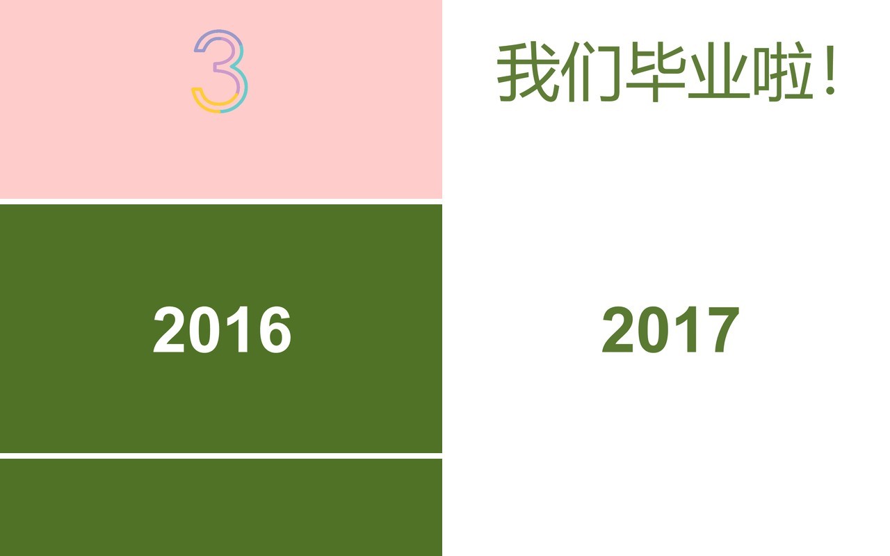 绿色致青春毕业季快闪PPT模板