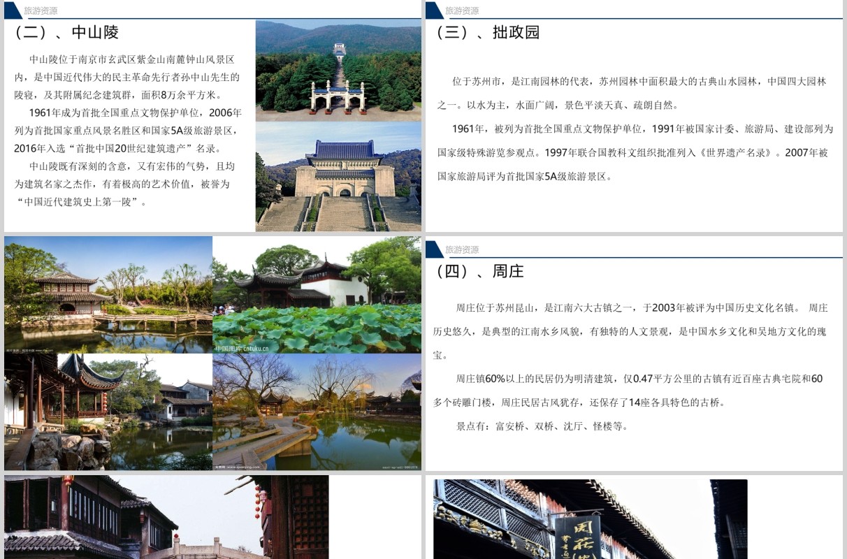 江苏鱼米之乡宣传介绍PPT旅游模板