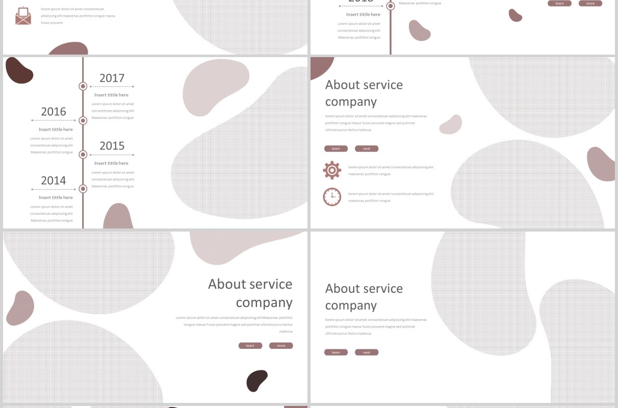 咖啡色通用PPT模板版式设计Pirage Powerpoint Template