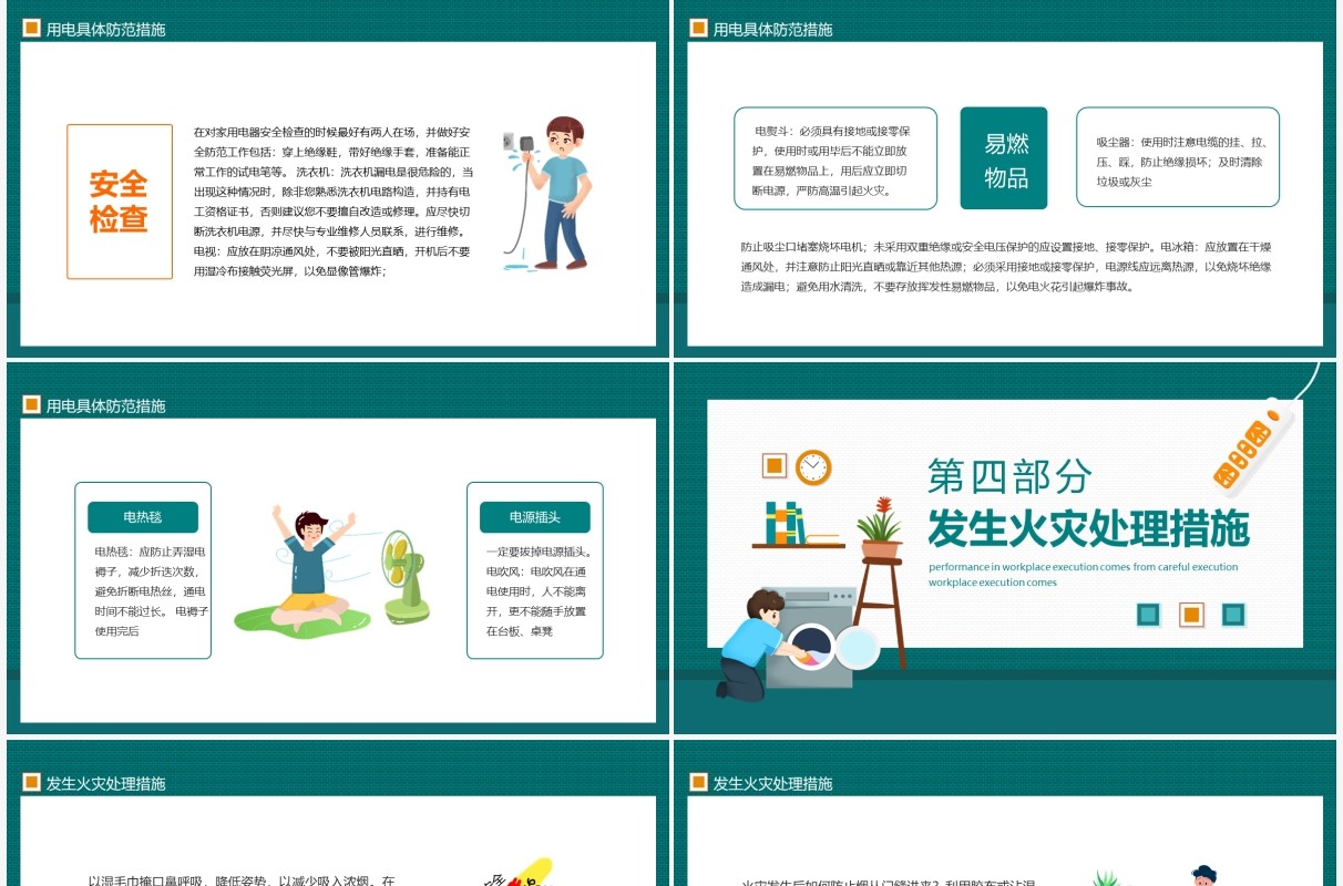 居家用电安全家庭安全用电具体防范措施动态PPT模板