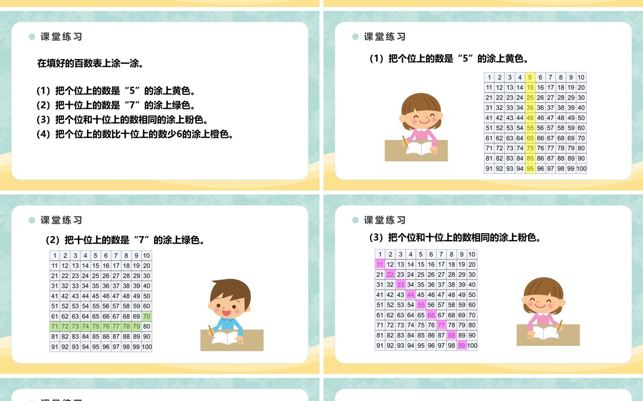部编版一年级数学下册数的顺序课件PPT模板