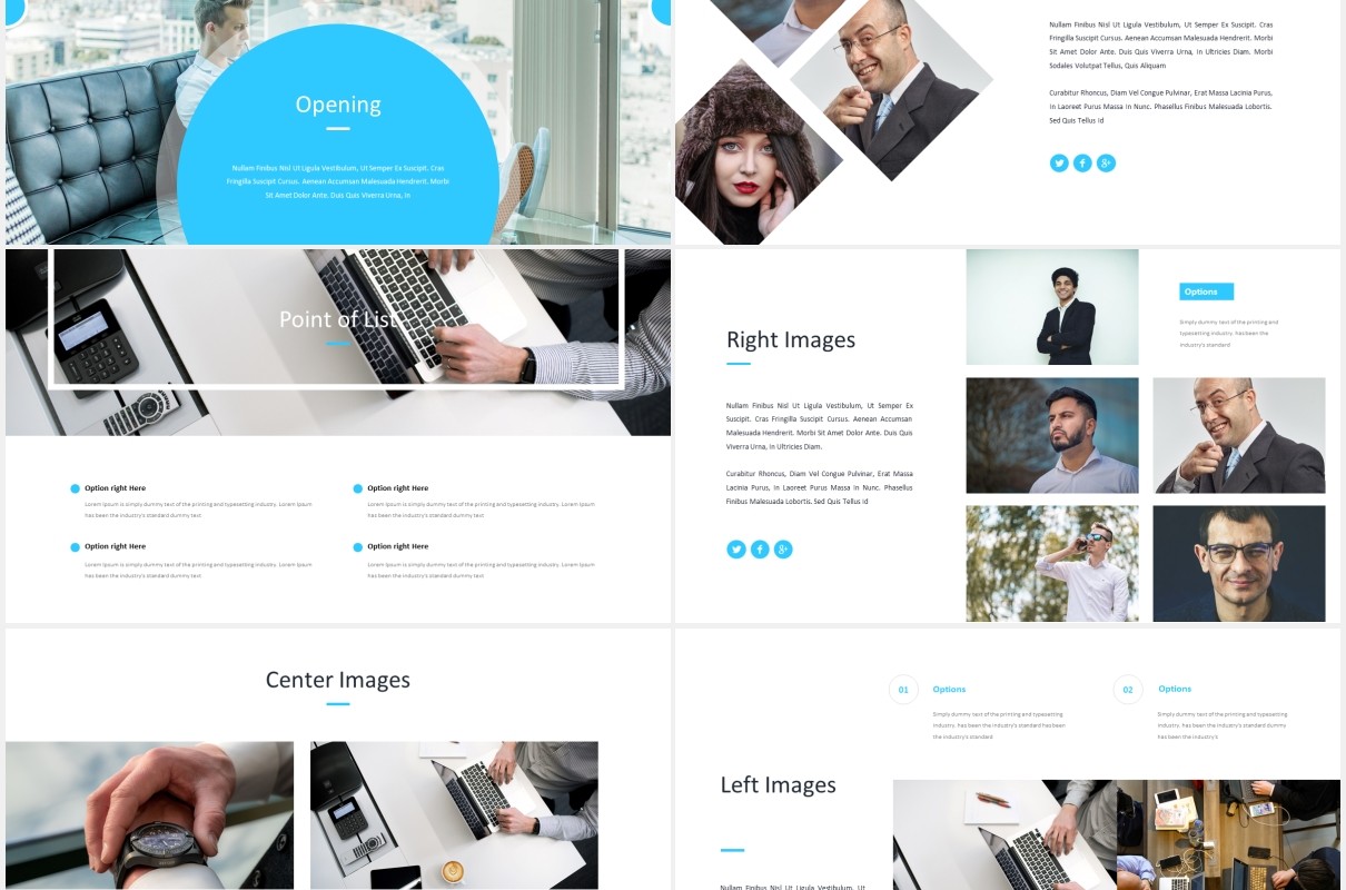 国外商务工作计划总结报告PPT模板Mozaique - Powerpoint Template
