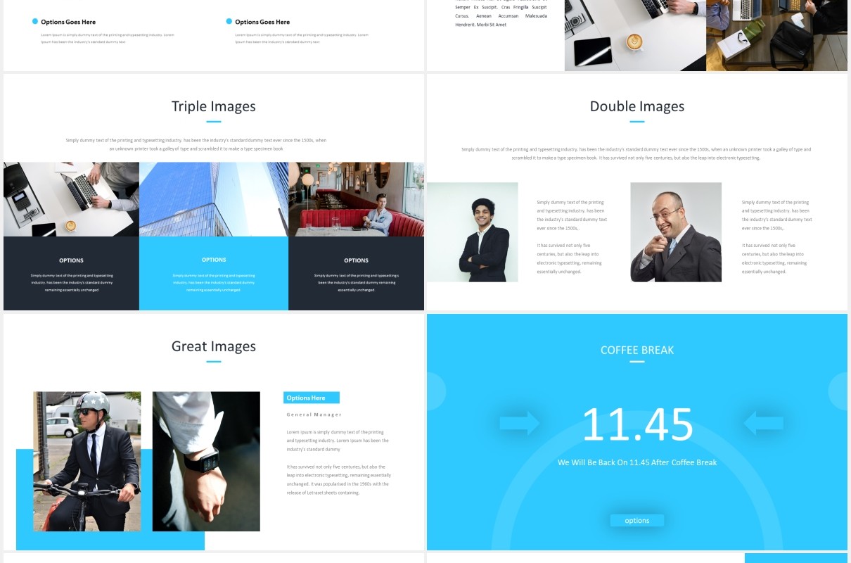 国外商务工作计划总结报告PPT模板Mozaique - Powerpoint Template