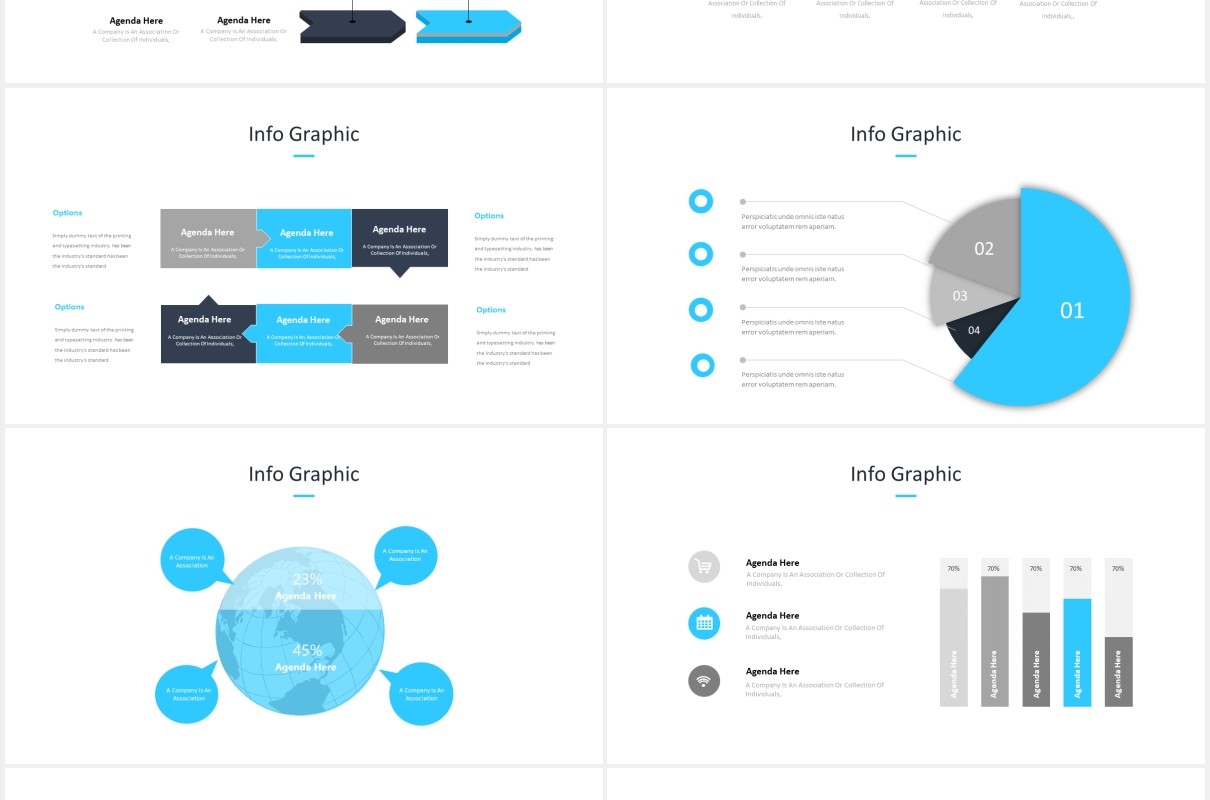 国外商务工作计划总结报告PPT模板Mozaique - Powerpoint Template