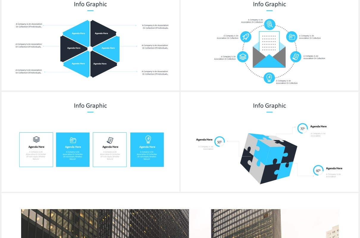 国外商务工作计划总结报告PPT模板Mozaique - Powerpoint Template