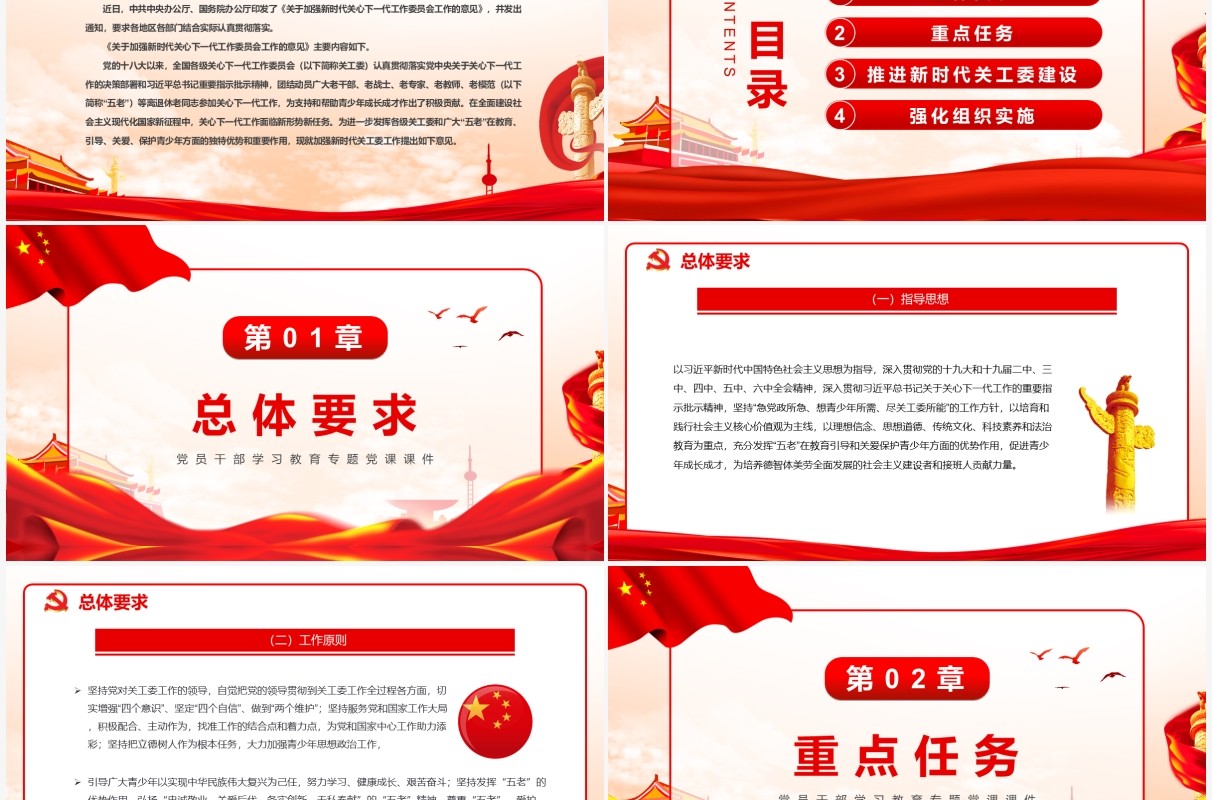 关于加强新时代关心下一代工作委员会工作的意见PPT模板