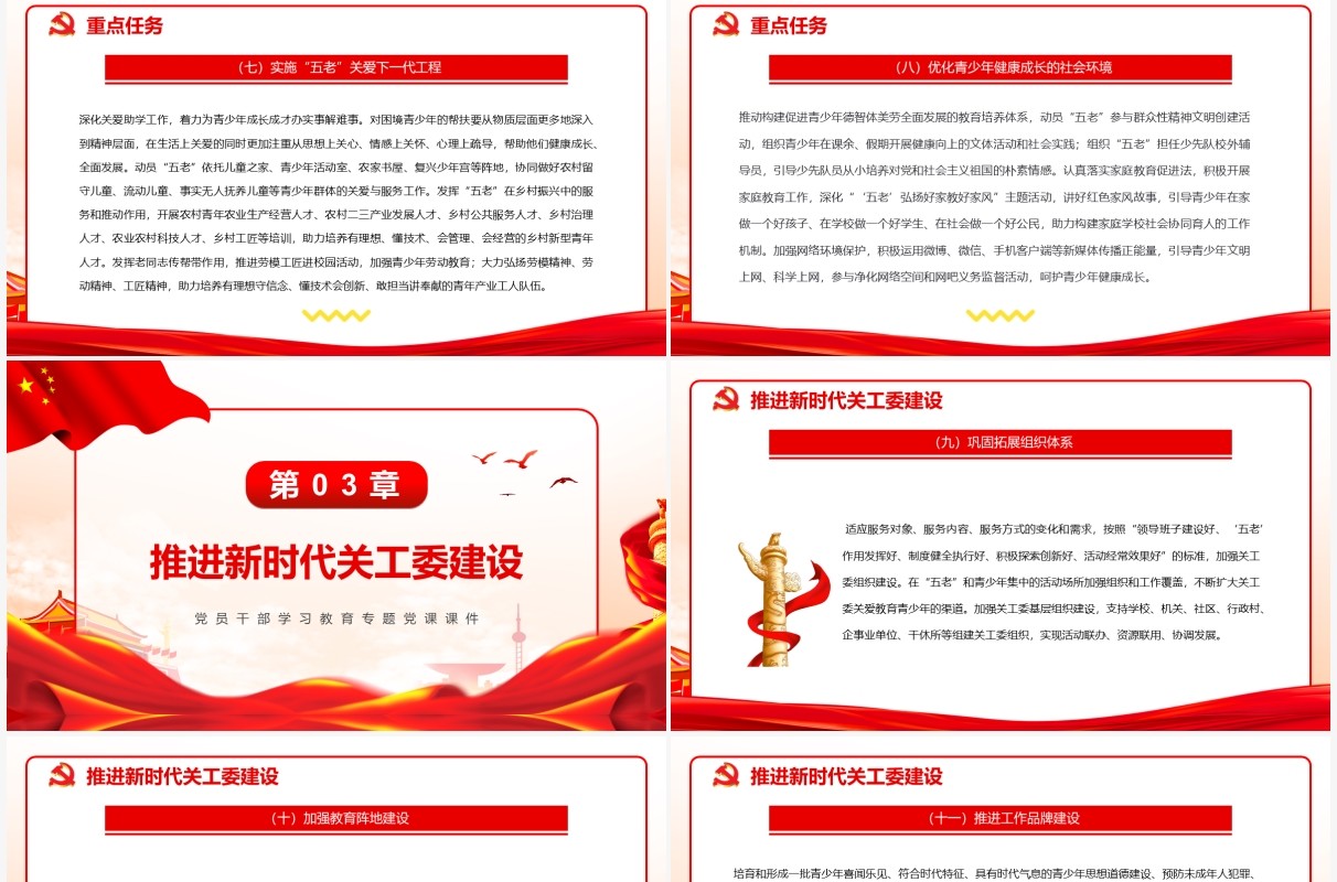 关于加强新时代关心下一代工作委员会工作的意见PPT模板