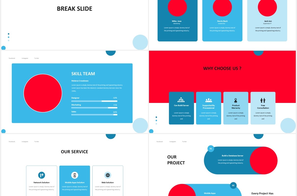 IT顾问工作报告PPT图片排版素材IT Consultant Powerpoint Template