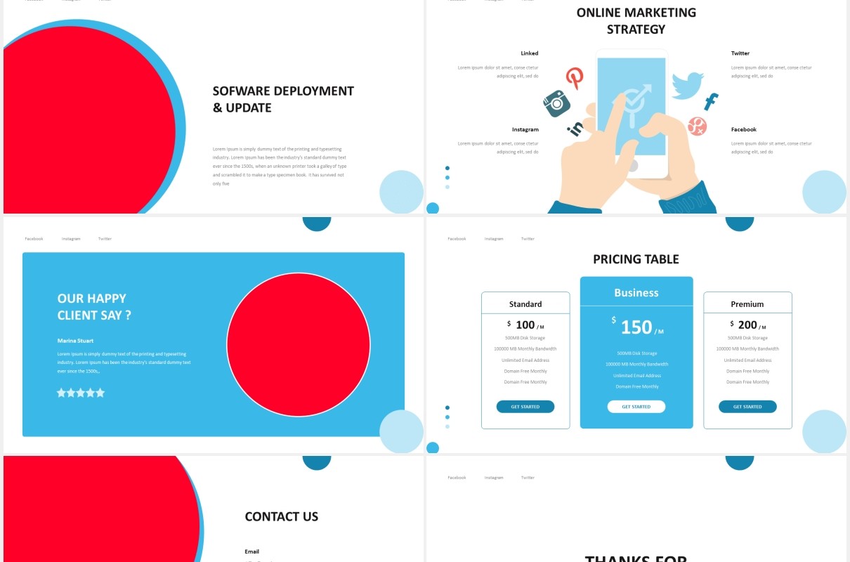 IT顾问工作报告PPT图片排版素材IT Consultant Powerpoint Template