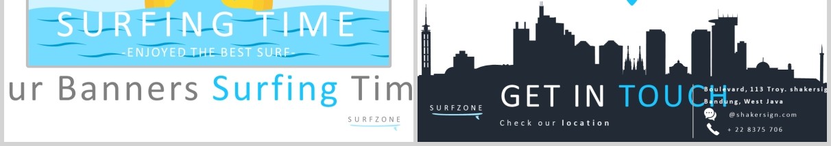 冲浪旅游度假策划宣传信息图表PPT模板Surfzone  Powerpoint Template