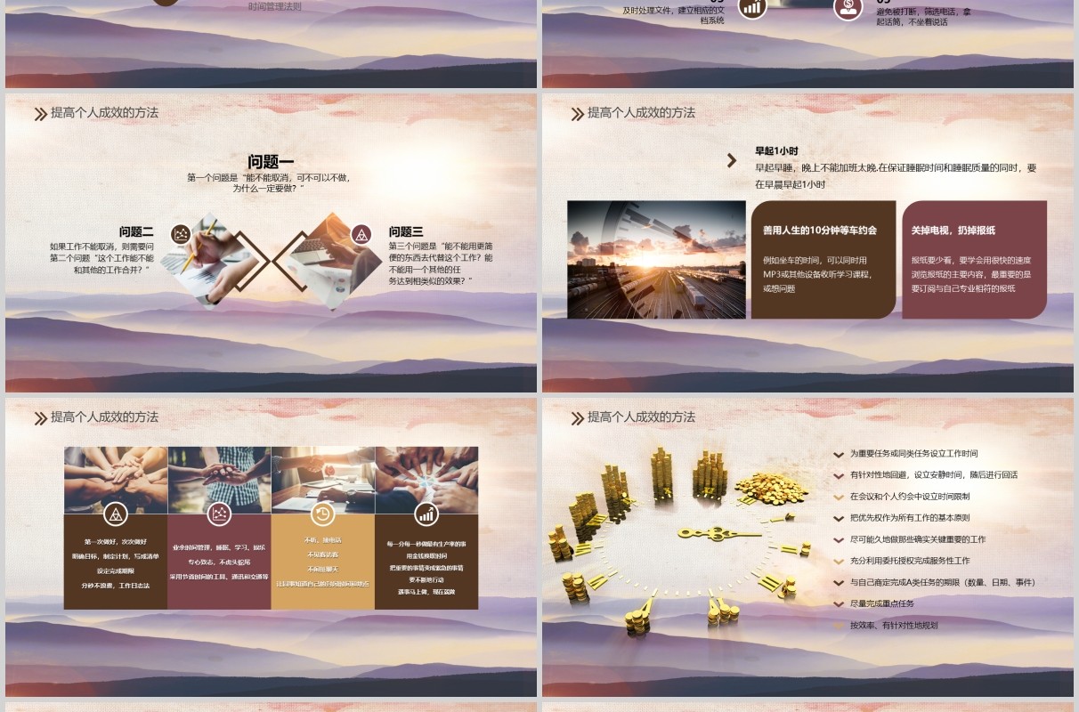 绩效激励时间管理员工心态培训课件PPT模板