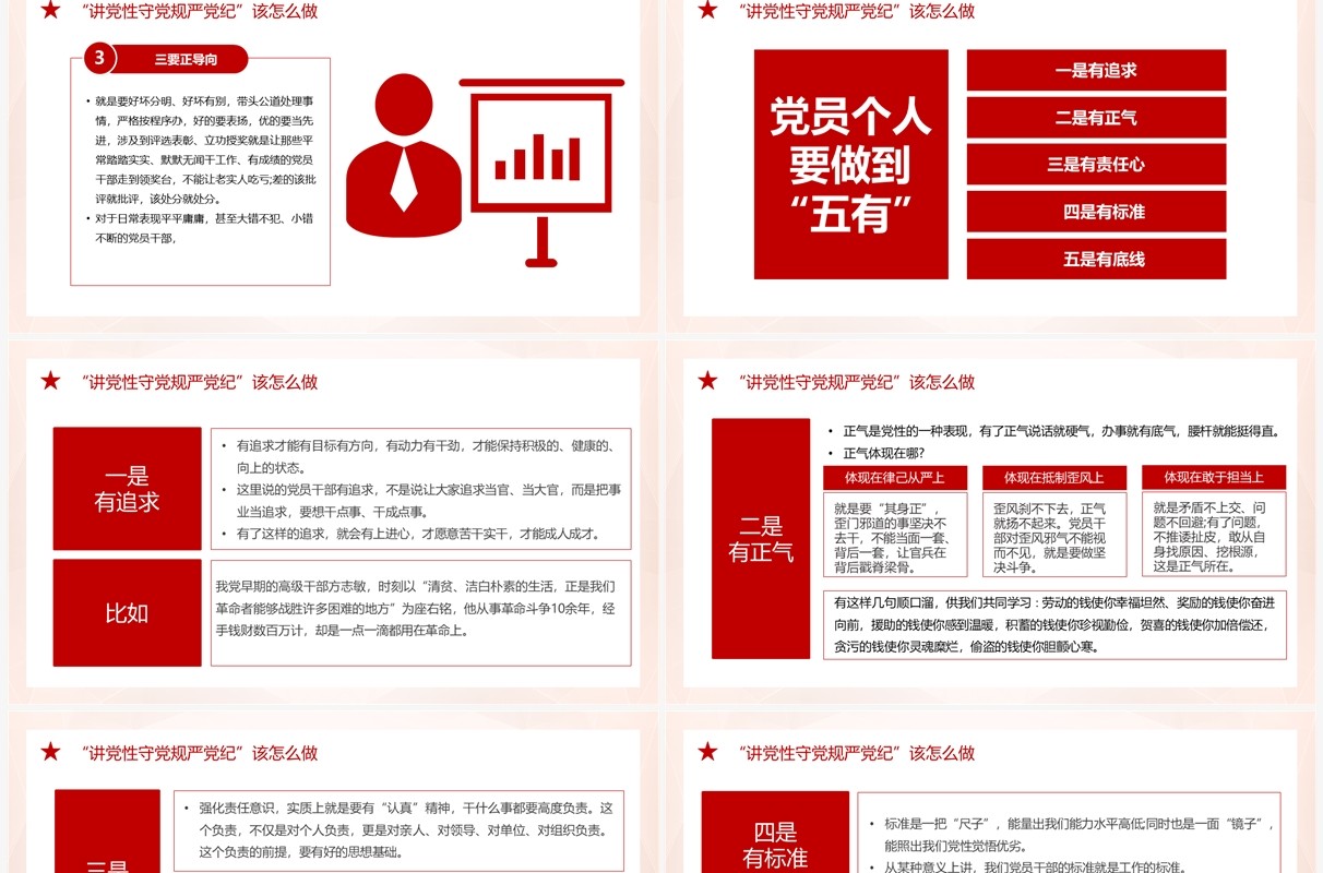 做讲党性守党规严党纪的时代新人PPT模板