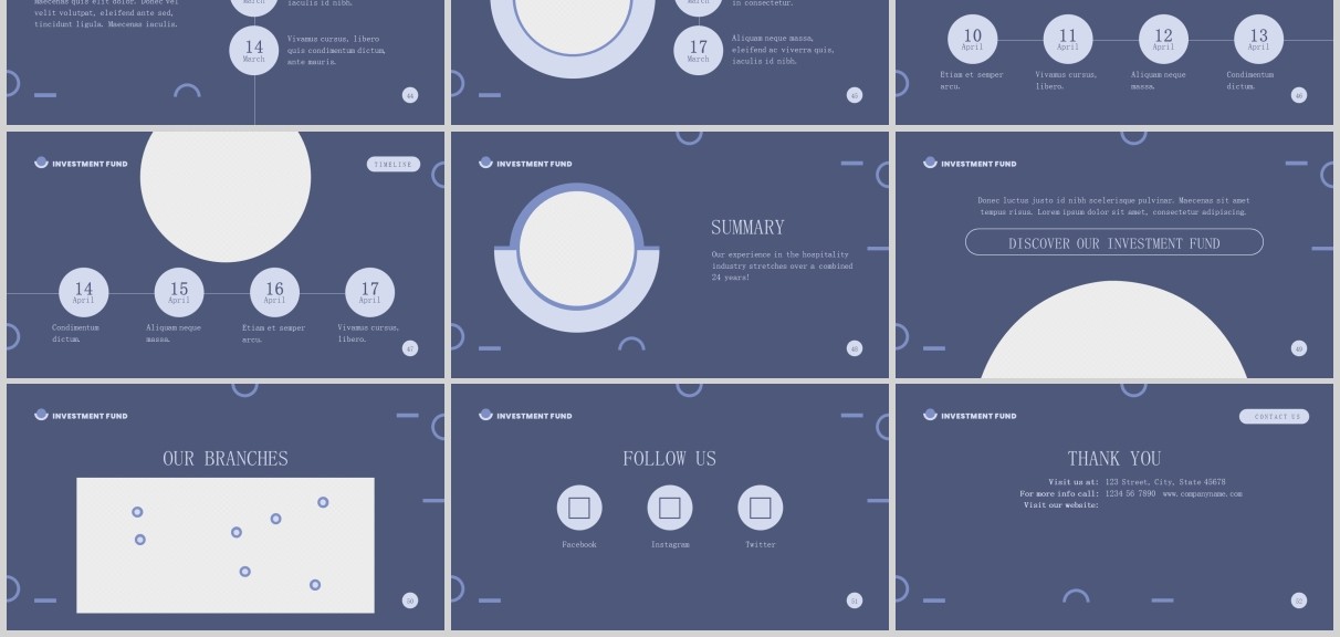 证券投资基金金融PPT版式模板Investment Fund PowerPoint Presentation Template